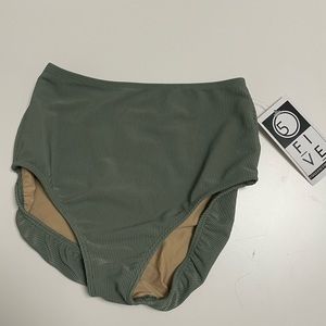 NWT Five Dancewear Light Green Brief, Petite Adult